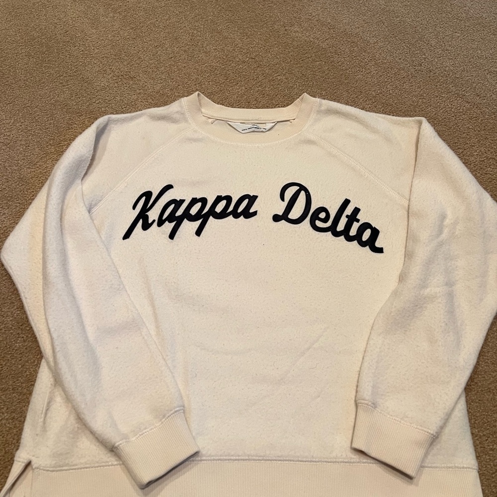 Kappa Delta embroidered sweatshirt.